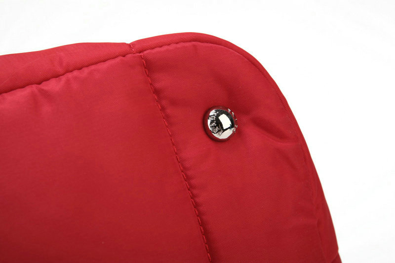 2014 Prada bomber fabric tote bag BN2617 red - Click Image to Close